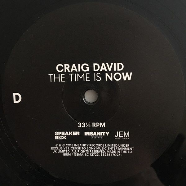Craig David - The Time Is Now (Deluxe Edit) (2LP)
