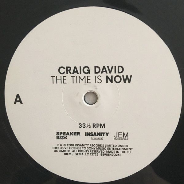 Craig David - The Time Is Now (Deluxe Edit) (2LP)