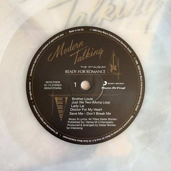 Modern Talking – Ready For Romance - The 3rd Album (color) (LP)