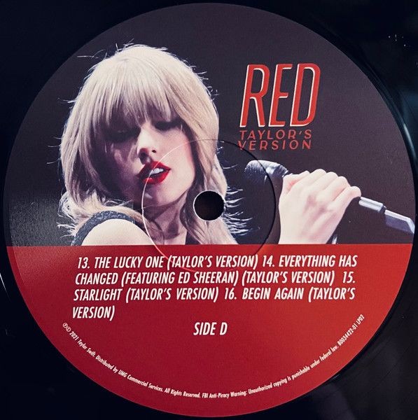 Taylor Swift. Red - Taylor's Version (4LP)