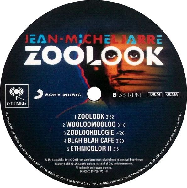 Jean Michel Jarre. Zoolook (LP)