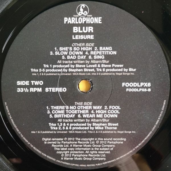 Blur - Leisure (LP)