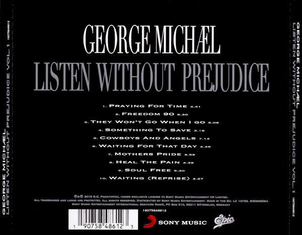 George Michael - Listen Without Prejudice, Vol.1 (CD)