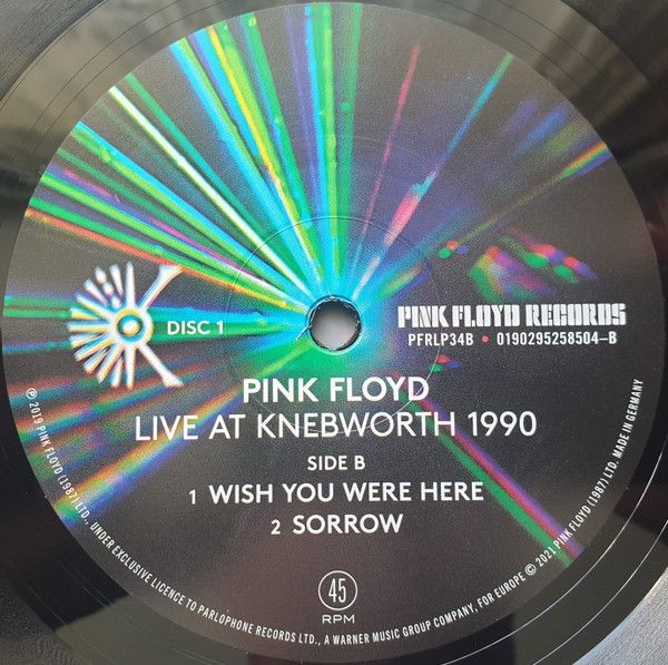Pink Floyd - Live At Knebworth 1990 (Limited Edition) (2 LP)