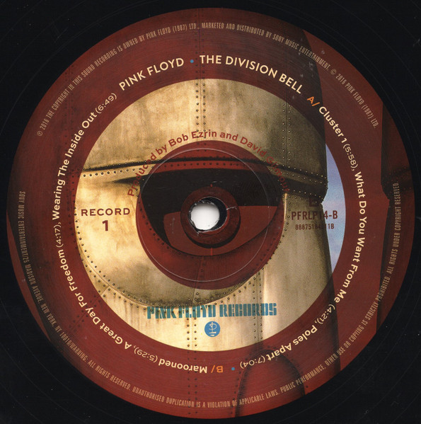 Виниловая пластинка Pink Floyd - The Division Bell (USA) (2LP)