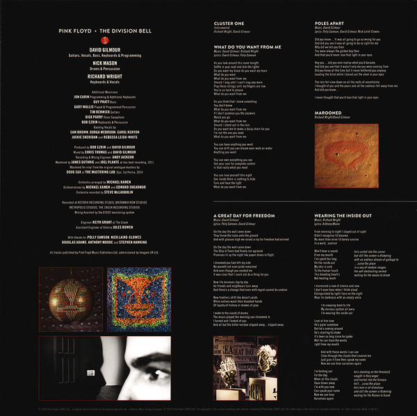 Виниловая пластинка Pink Floyd - The Division Bell (USA) (2LP)