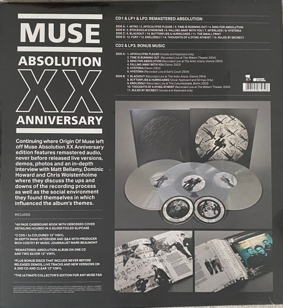 Muse - Absolution - XX anniversary (Box set) (color) (3LP + 2cd)