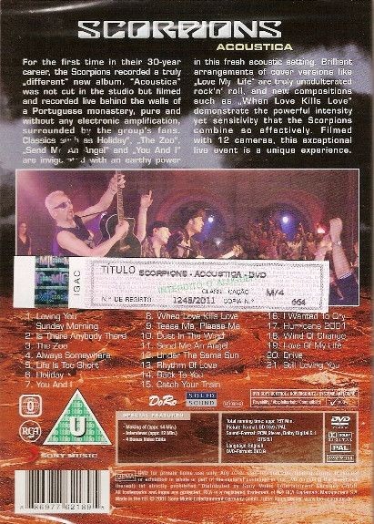 Scorpions - Acoustica (DVD)