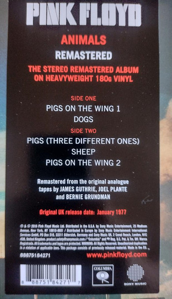Pink Floyd - Animals (LP)