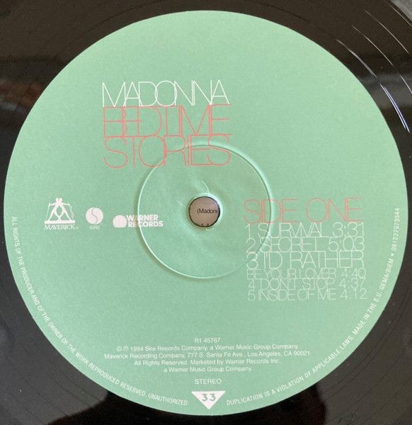Madonna - Bedtime Stories (LP)