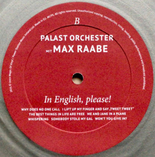 Palast Orchester Mit Max Raabe – In English, Please! (color) (LP)