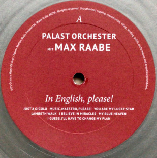 Palast Orchester Mit Max Raabe – In English, Please! (color) (LP)