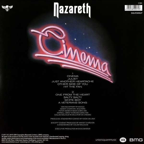 Nazareth - Cinema (color) (Lp)