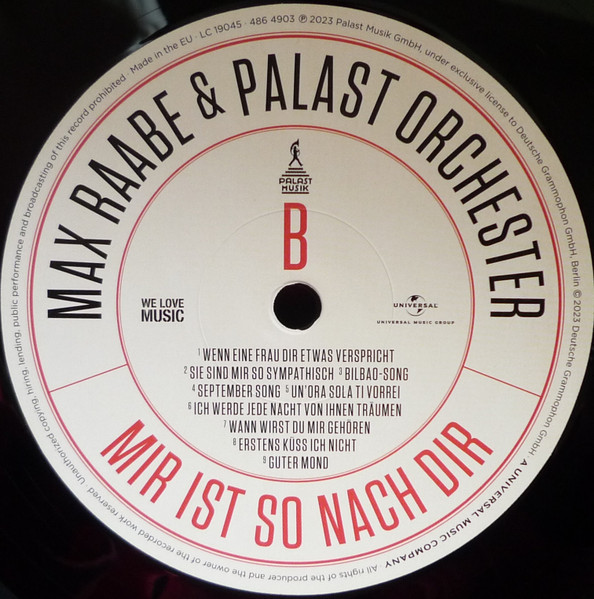 Max Raabe & Palast Orchester - Mir Ist So Nach Dir (LP)