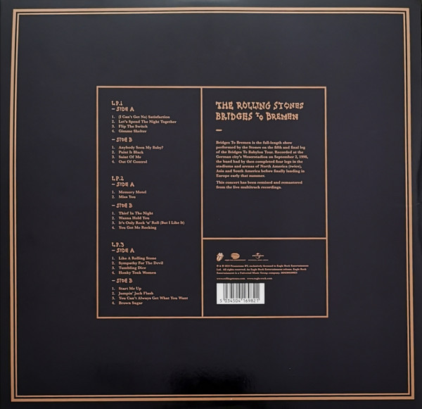 The Rolling Stones - Bridges To Bremen (3LP)