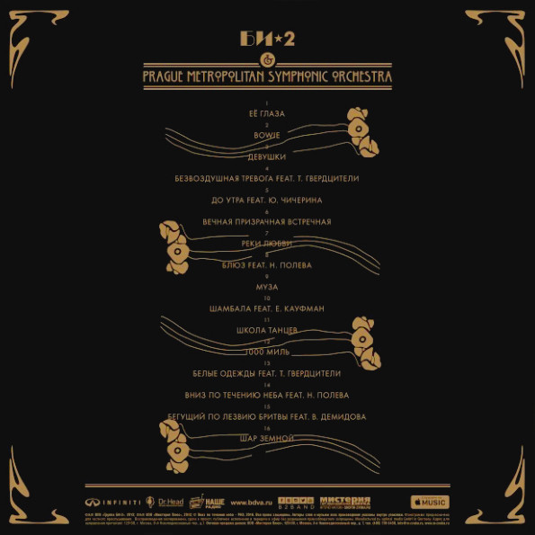 Виниловая пластинка Би-2 & Prague Metropolitan Symphonic Orchestra (2LP)