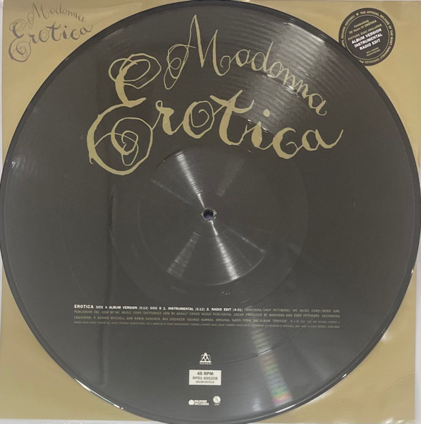 Madonna — Erotica (Limited Edit) (Picture Disc) (LP)