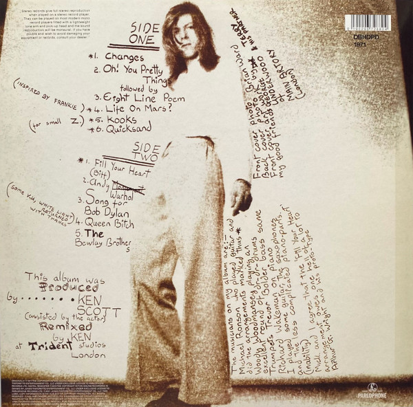 Виниловая пластинка David Bowie - Hunky Dory (Limited Edit) (Picture Disc) (50th Anniversary) (LP)