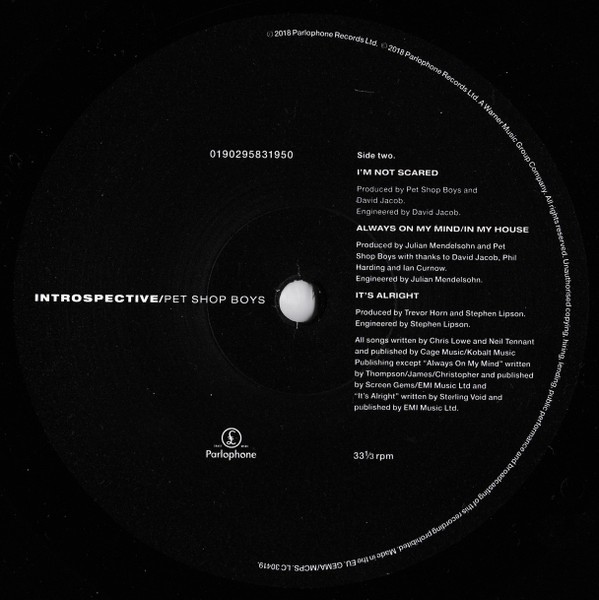 Pet Shop Boys - Introspective (LP)