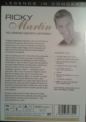 Ricky Martin – The European Tour (DVD)