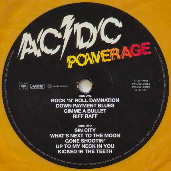 AC/DC - Powerage (Special Edit) (50th Anniversary) (coloured) (LP)