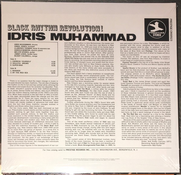 Idris Muhammad - Black Rhythm Revolution! (LP)