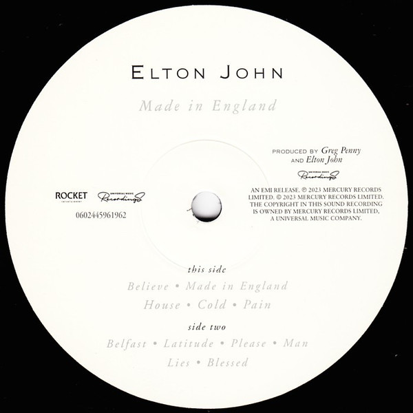 Elton John - Made In England (LP)