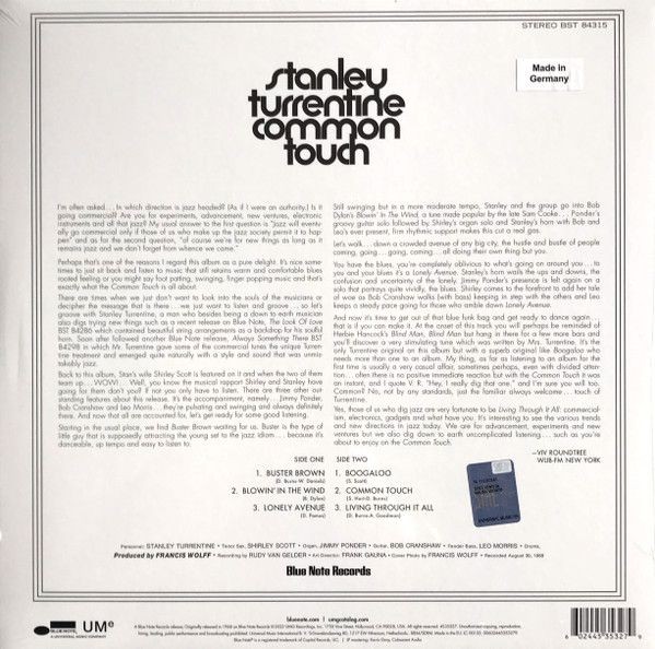 Stanley Turrentine - Common Touch (LP)