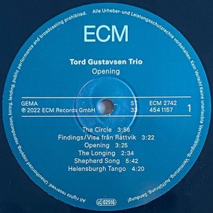 Tord Gustavsen Trio. Opening (LP)