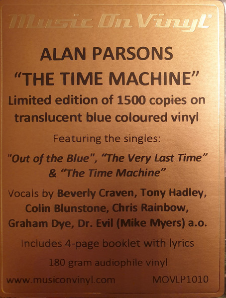Alan Parsons - Time Machine (Limited Edit) (Numbered) (color) (2LP)