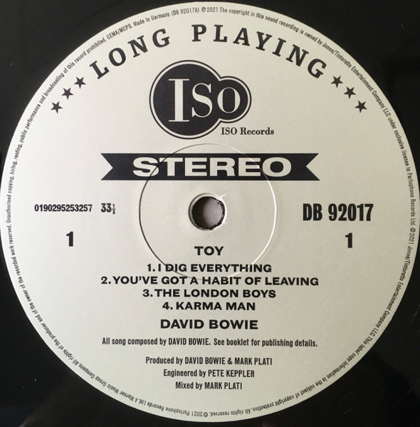 Виниловая пластинка David Bowie - Toy (2LP)