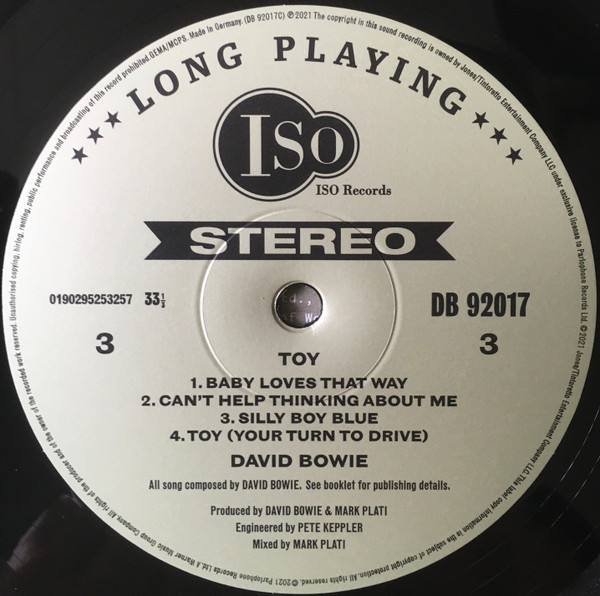 Виниловая пластинка David Bowie - Toy (2LP)