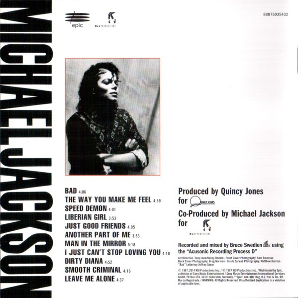 Michael Jackson - Bad (CD)