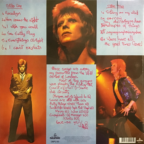 Виниловая пластинка David Bowie - Pinups (50th Anniversary)  (LP)