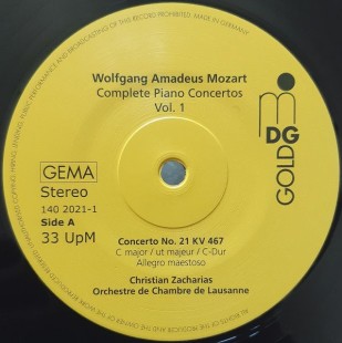 Wolfgang Amadeus Mozart, Christian Zacharias - Камерный оркестр Лозанны-Концерт № 21, 467 (LP)