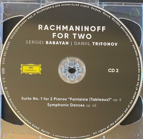 Рахманинов - Сергей Бабаян, Даниил Трифонов – Рахманинов для двоих (2CD)