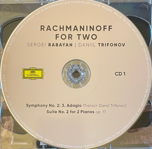 Рахманинов - Сергей Бабаян, Даниил Трифонов – Рахманинов для двоих (2CD)
