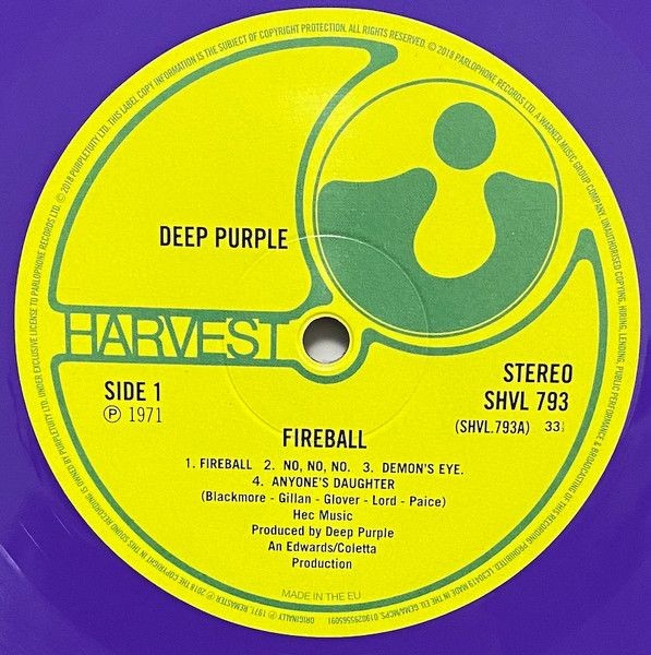 Deep Purple - Fireball (Limited Edit) (color) (LP)