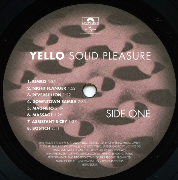 Yello: Solid Pleasure / I.T. Splash (Limited Edition) (Special Edition) (ColoR) (2LP)