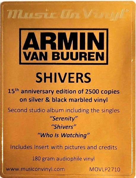 Armin van Buuren - Shivers - (15th Anniversary Edit) (Limited Edit) (Numbered) (color) (2Lp)