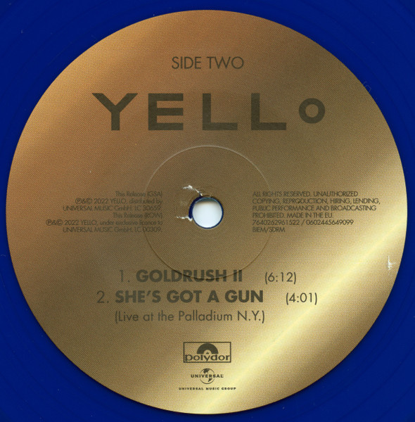 Yello - One Second / Goldrush (Limited Edit) (color) (Special Edit) (Reissue 2022) (2LP)