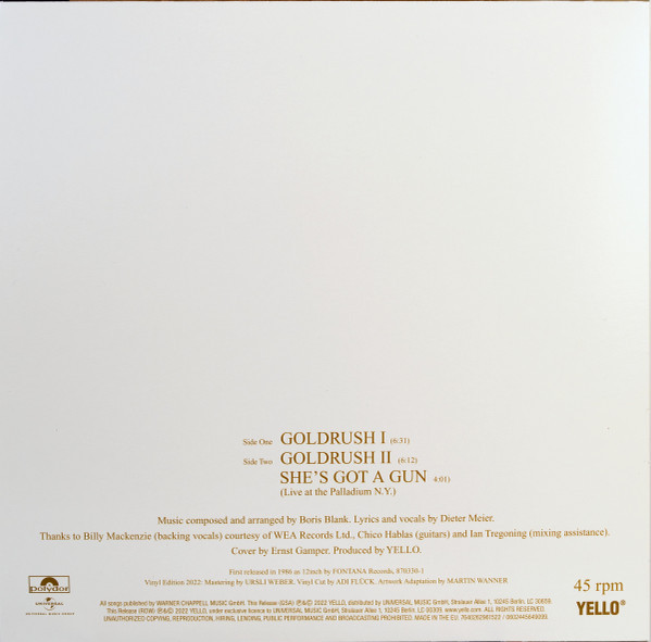 Yello - One Second / Goldrush (Limited Edit) (color) (Special Edit) (Reissue 2022) (2LP)
