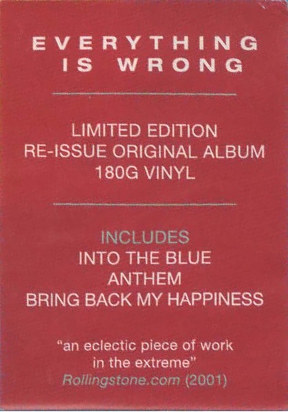 MOBY - Everything Is Wrong (LP)