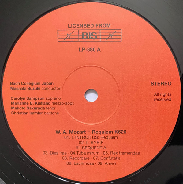 Masaaki Suzuki - Mozart: Requiem (LP)