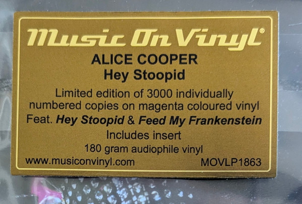 Alice Cooper - Hey Stoopid (Limited Edit) (Numbered) (Magenta) (LP)