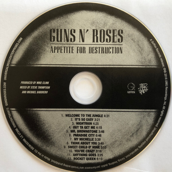 Guns N' Roses - Appetite For Destruction (CD)