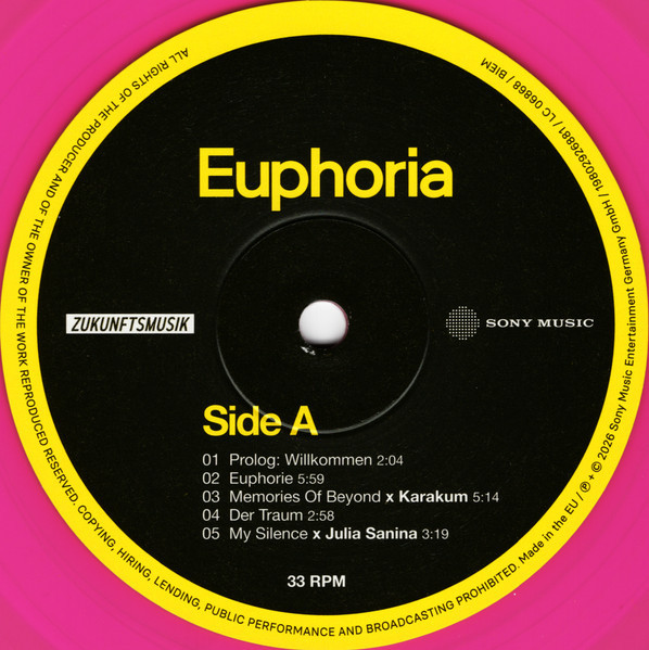 Виниловая пластинка Schiller - Euphoria (Limited Edit) (ColoR) (2LP)