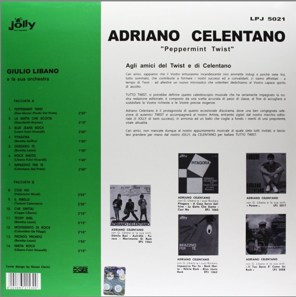 Adriano Celentano - Peppermint Twist (LP)