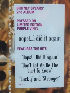 Britney Spears. Oops!...I Did It Again (color) (LP)