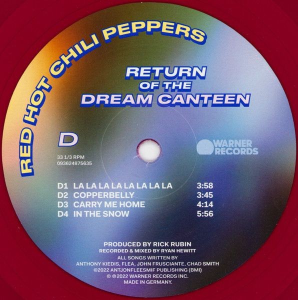 Red Hot Chili Peppers - Return Of The Dream Canteen (Limited Edit) (Violet) (2LP)